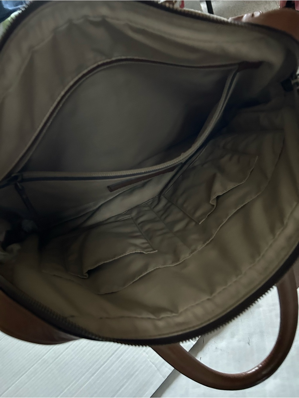 Coach Men’s Bleecker Archival Twill & Leather Briefcase in Tan and Brown 71300 - Picture 7 of 11